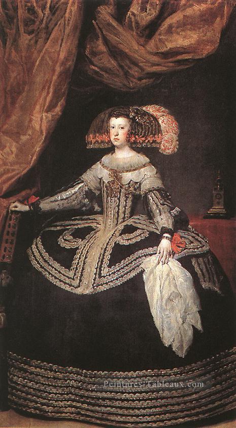 Reine Dona Mariana d’Autriche portrait Diego Velázquez Peintures à l'huile